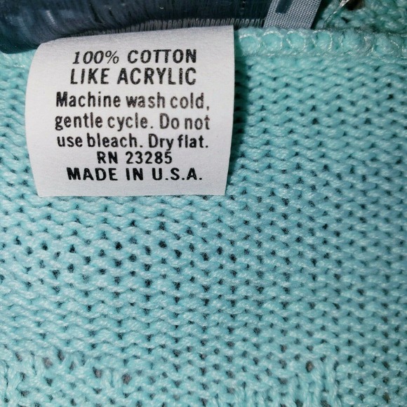 Vintage Adele Knitwear Crochet Grandma Sweater V-Neck 1980's Butterfly Print XL? - Picture 5 of 12